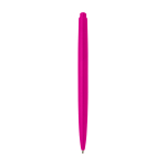 Recycled plastic pen, minimalist design, black ink fuchsia colour