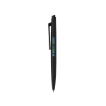 Recycled plastic pen, minimalist design, black ink