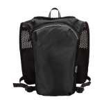 Running hydration vest, waterproof, reflective black colour second rear view