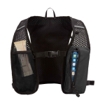 Running hydration vest, waterproof, reflective black colour second view