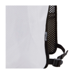 Running hydration vest, waterproof, reflective sand colour close-up view 1