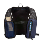 Running hydration vest, waterproof, reflective navy-blue colour second view