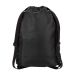 Sports bag, waterproof recycled fabric, shoe compartment, 18L black colour