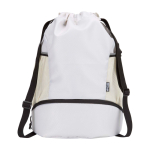 Sports bag, waterproof recycled fabric, shoe compartment, 18L sand colour