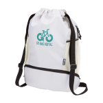 Sports bag, waterproof recycled fabric, shoe compartment, 18L sand colour