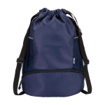 Sports bag, waterproof recycled fabric, shoe compartment, 18L navy-blue colour