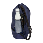 Sports bag, waterproof recycled fabric, shoe compartment, 18L navy-blue colour