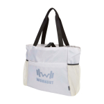 Yoga bag, recycled ripstop fabric, waterproof, 18L sand colour