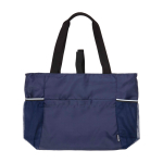 Yoga bag, recycled ripstop fabric, waterproof, 18L navy-blue colour