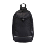 Hydration shoulder bag, waterproof recycled fabric, 6L black colour