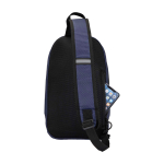 Hydration shoulder bag, waterproof recycled fabric, 6L navy-blue colour