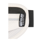 Running waist bag, multiple pockets, reflective elements sand colour