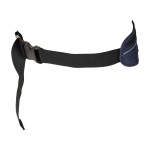 Running waist bag, multiple pockets, reflective elements navy-blue colour