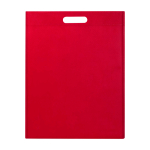Recycled non woven bag, heat-sealed, ultra-resistant, 5L red colour