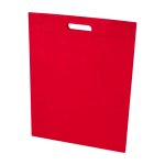 Recycled non woven bag, heat-sealed, ultra-resistant, 5L red colour