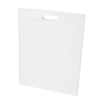 Recycled non woven bag, heat-sealed, ultra-resistant, 5L white colour