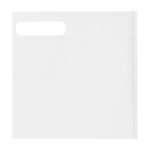 Recycled non woven bag, heat-sealed, ultra-resistant, 5L white colour