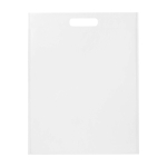 Recycled non woven bag, heat-sealed, ultra-resistant, 5L white colour