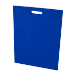 Recycled non woven bag, heat-sealed, ultra-resistant, 5L royal blue colour