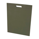 Recycled non woven bag, heat-sealed, ultra-resistant, 5L dark green colour