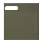 Recycled non woven bag, heat-sealed, ultra-resistant, 5L dark green colour