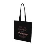 Recycled non woven multipurpose bag, tear-resistant, 6L black colour