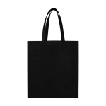 Recycled durable non woven shopping bag, gusseted black colour