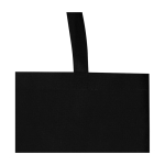 Recycled durable non woven shopping bag, gusseted black colour