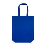 Recycled durable non woven shopping bag, gusseted royal blue colour