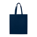 Recycled durable non woven shopping bag, gusseted navy-blue colour