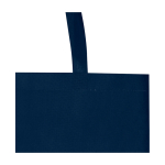 Recycled durable non woven shopping bag, gusseted navy-blue colour