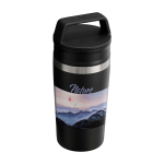 Steel travel mug, leakproof lid, 350ml, Stanley Café-To-Go black colour