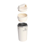 Steel travel mug, leakproof lid, 350ml, Stanley Café-To-Go beige colour