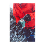 Food jar, cutlery included, insulated lid with valve, 400ml light pink colour