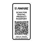 Eco travel backpack, multi-purpose, fits 14” laptop, 9L black colour