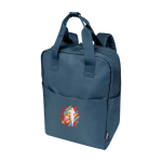 Eco travel backpack, multi-purpose, fits 14” laptop, 9L cyan blue colour