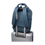 Eco travel backpack, multi-purpose, fits 14” laptop, 9L cyan blue colour