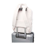 Eco travel backpack, multi-purpose, fits 14” laptop, 9L off white colour