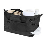 Eco travel bag, practical design, 42L black colour