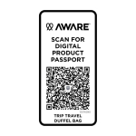 Eco travel bag, practical design, 42L black colour