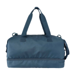 Eco travel bag, practical design, 42L cyan blue colour
