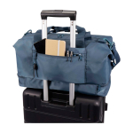 Eco travel bag, practical design, 42L cyan blue colour