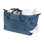 Eco travel bag, practical design, 42L cyan blue colour