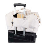 Eco travel bag, practical design, 42L off white colour