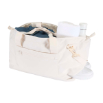 Eco travel bag, practical design, 42L off white colour