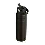 Insulated stainless steel bottle, 1.06L, Stanley IceFlow™ 2.0 black colour