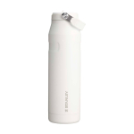 Insulated stainless steel bottle, 1.06L, Stanley IceFlow™ 2.0 white/blue colour