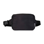 Travel shoulder bag, recycled polyester, main compartment, 1L black colour