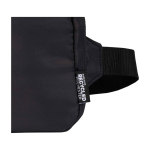 Travel shoulder bag, recycled polyester, main compartment, 1L black colour