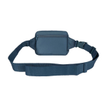 Travel shoulder bag, recycled polyester, main compartment, 1L cyan blue colour